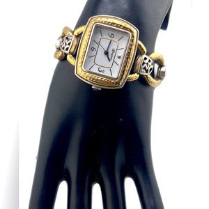 Brighton Las Vegas Watch silver and gold plating.  New Battery